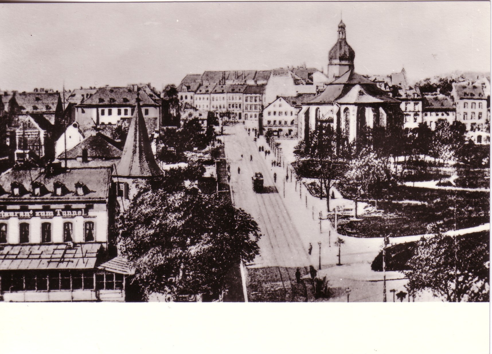03 002 Unterer Graben mit Nonnenturm u.Lutherkirche um 1900